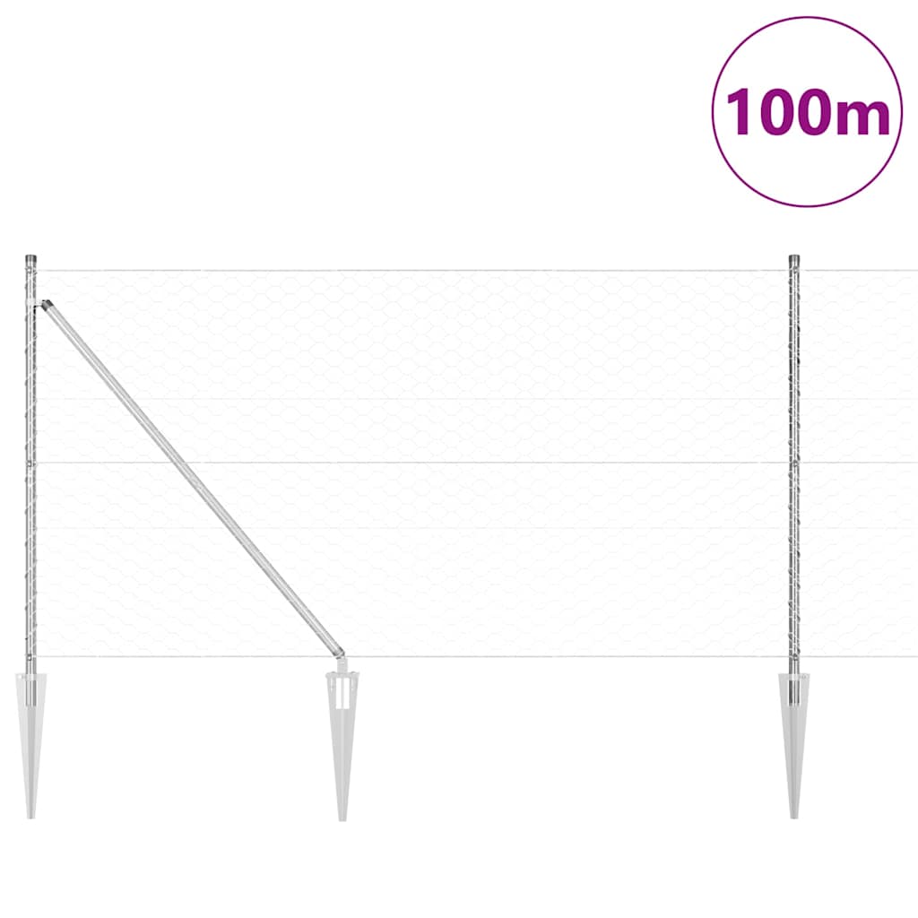 Zavareno žičano ograđivanje s bodljama 100 x 1,4 m (Š x V)
