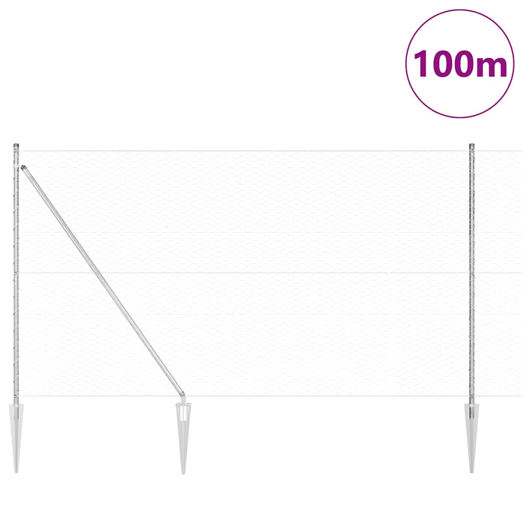 Zavareno žičano ograđivanje s bodljama 100 x 1,5 m (Š x V)