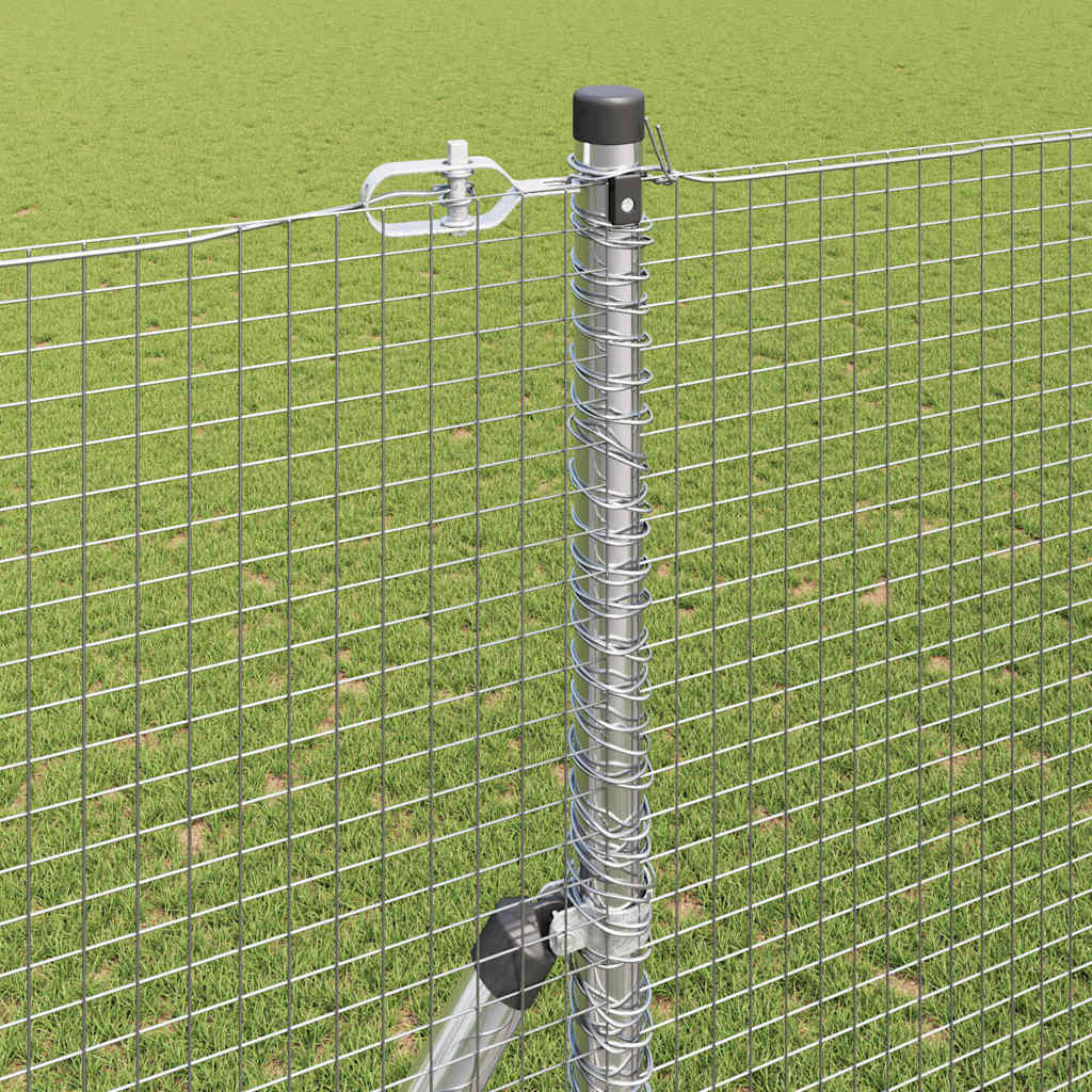 Temeljna zavarena žičana ograda 25 x 1,5 m Srebrna Mreža