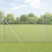 Temeljna zavarena žičana ograda 50 x 1,5 m Srebrna Mreža
