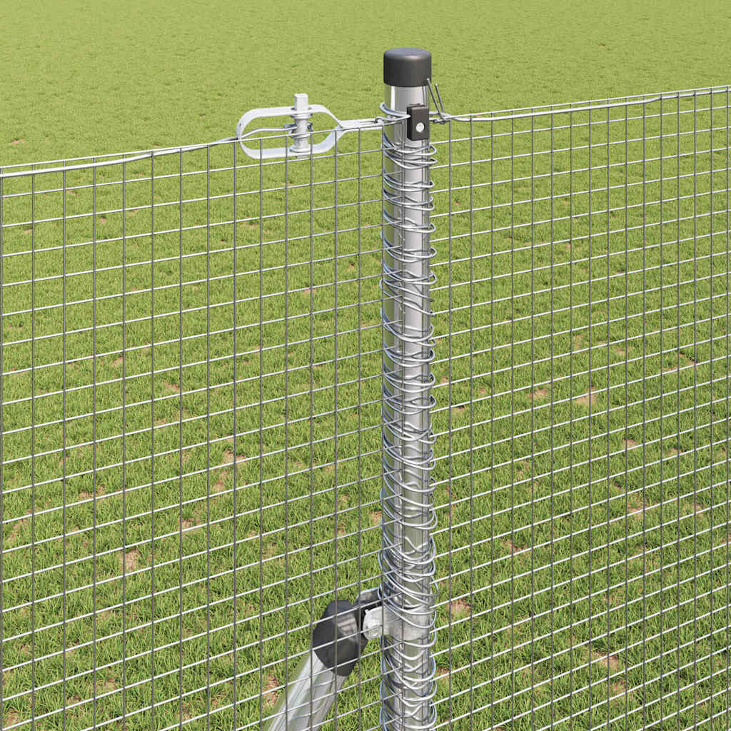 Temeljna zavarena žičana ograda 50 x 1,6 m Srebrna Mreža
