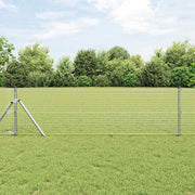 Temeljna zavarena žičana ograda 100 x 0,8 m Srebrna Mreža