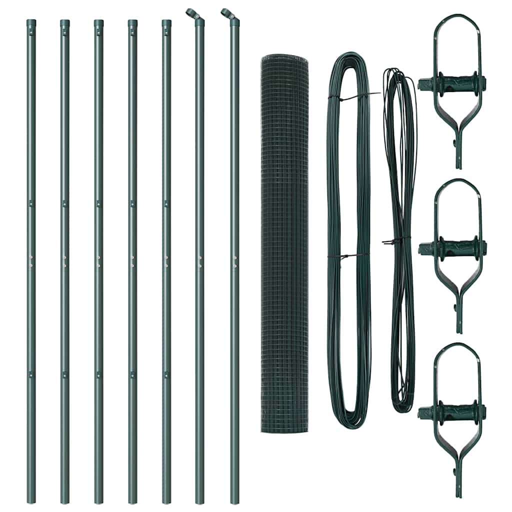Temeljna zavarena žičana ograda 10 x 1,4 m Zelena Mreža