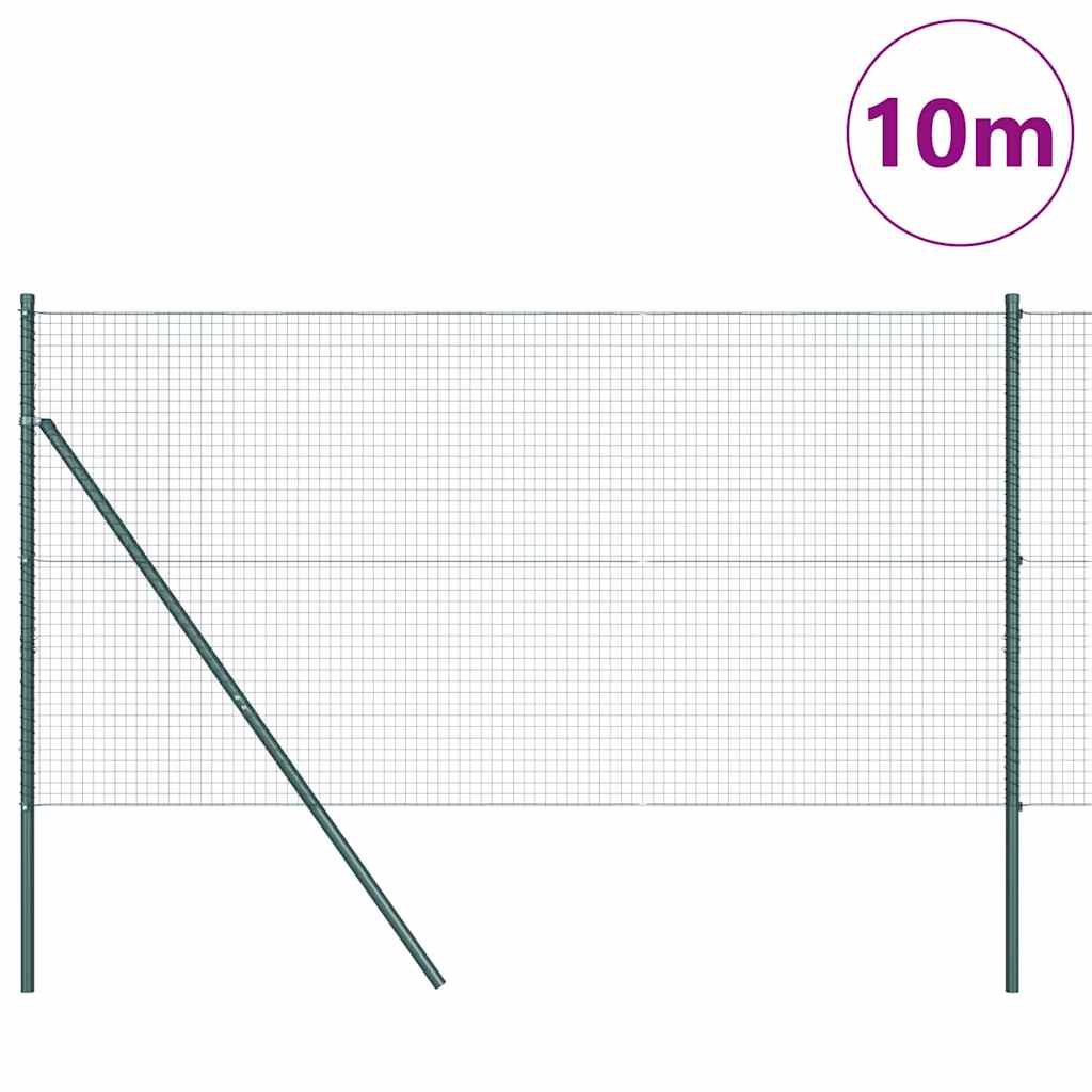 Temeljna zavarena žičana ograda 10 x 1,4 m Zelena Mreža