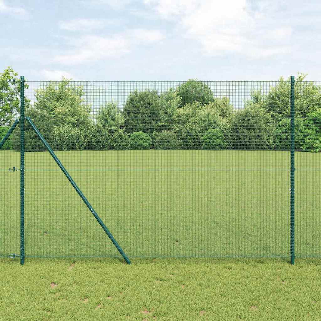 Temeljna zavarena žičana ograda 10 x 1,6 m Zelena Mreža