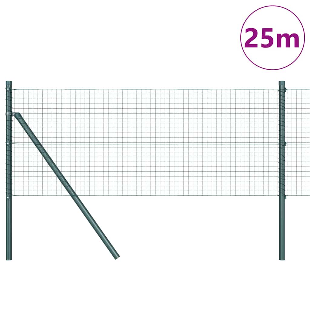 Temeljna zavarena žičana ograda 25 x 0,4 m Zelena Mreža