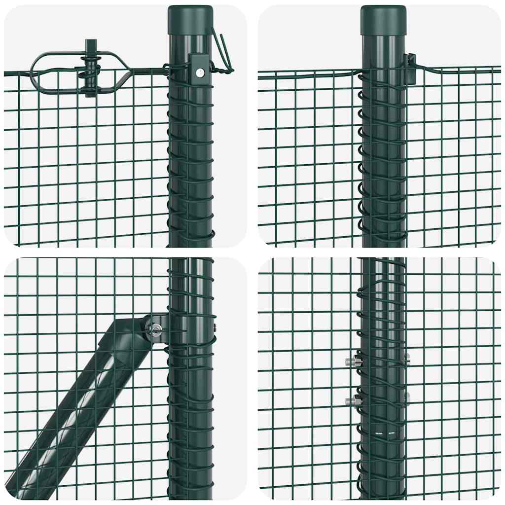 Temeljna zavarena žičana ograda 50 x 1 m Čelik premazan PVC-om