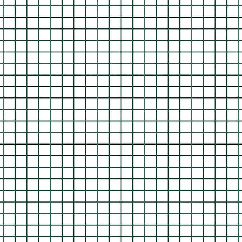Temeljna zavarena žičana ograda 50 x 1 m Čelik premazan PVC-om