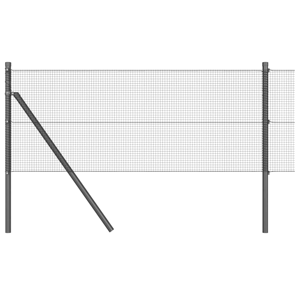 Temeljna zavarena žičana ograda 10 x 0,4 m Siva Mreža
