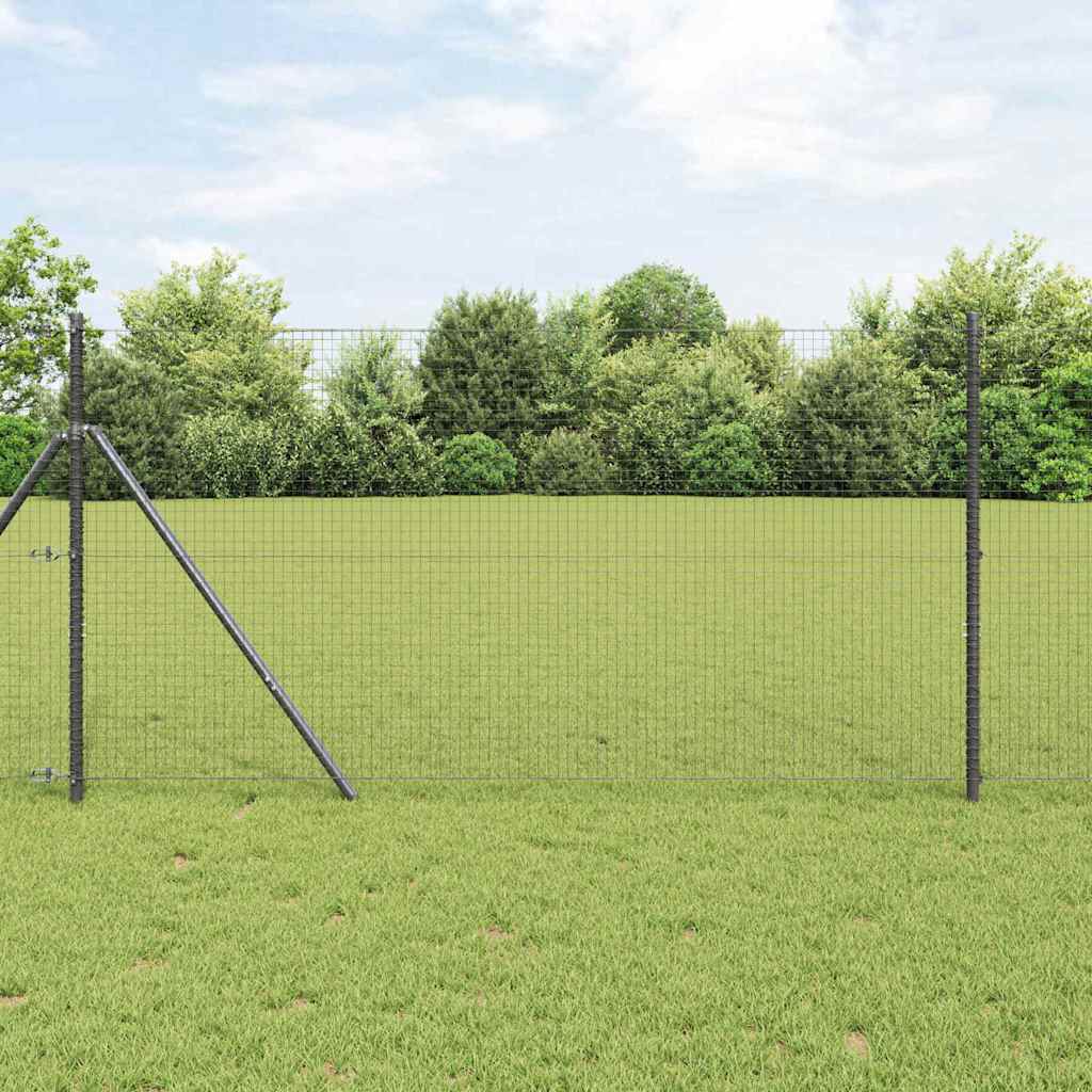 Temeljna zavarena žičana ograda 10 x 1,4 m Siva Mreža