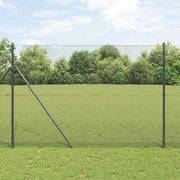 Temeljna zavarena žičana ograda 25 x 1,6 m Siva Mreža