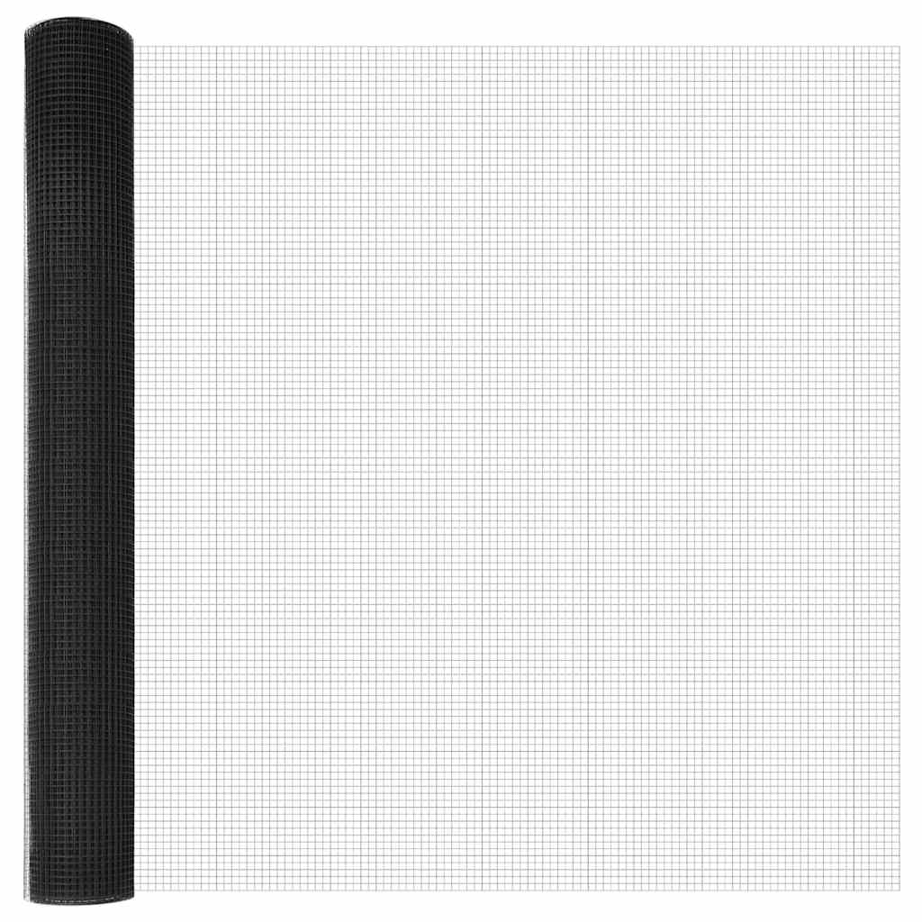 Temeljna zavarena žičana ograda 50 x 1 m Čelik premazan PVC-om