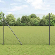 Temeljna zavarena žičana ograda 50 x 1,4 m Siva Mreža