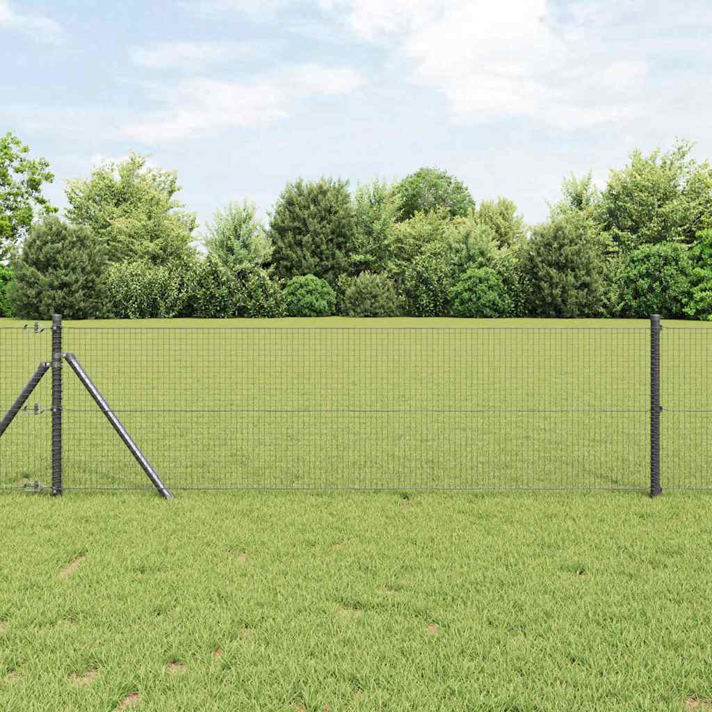 Temeljna zavarena žičana ograda 100 x 0,4 m Siva Mreža