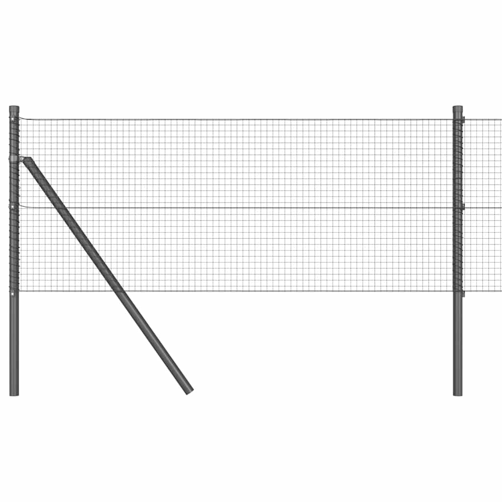 Temeljna zavarena žičana ograda 100 x 0,4 m Siva Mreža