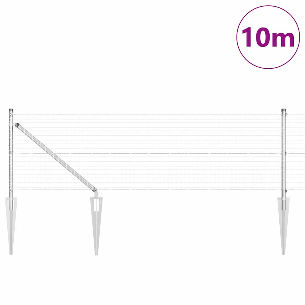 Zavareno žičano ograđivanje s bodljama 10 x 0,4 m (Š x V)