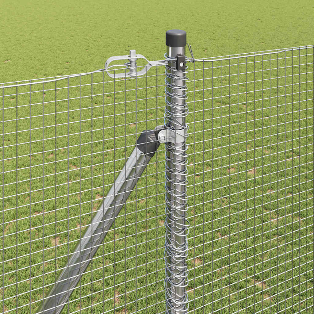 Zavareno žičano ograđivanje s bodljama 10 x 1,5 m Srebrna Mreža