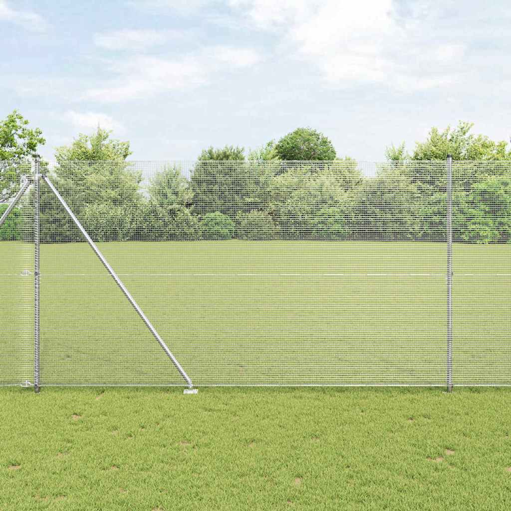 Zavareno žičano ograđivanje s bodljama 10 x 1,6 m Srebrna Mreža