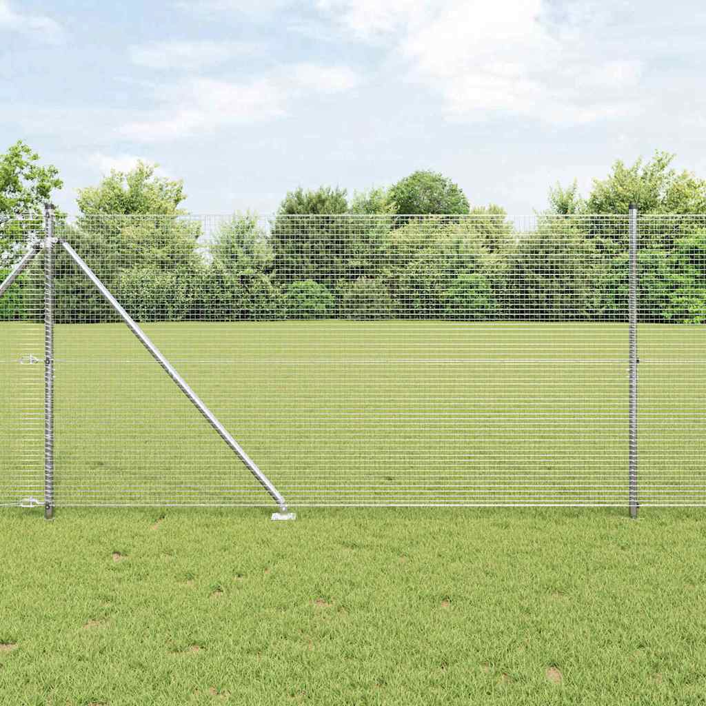 Zavareno žičano ograđivanje s bodljama 25 x 1,2 m Srebrna Mreža
