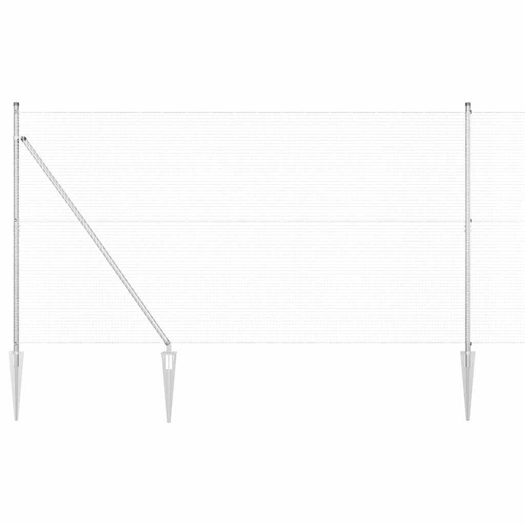 Zavareno žičano ograđivanje s bodljama 25 x 1,5 m Srebrna Mreža