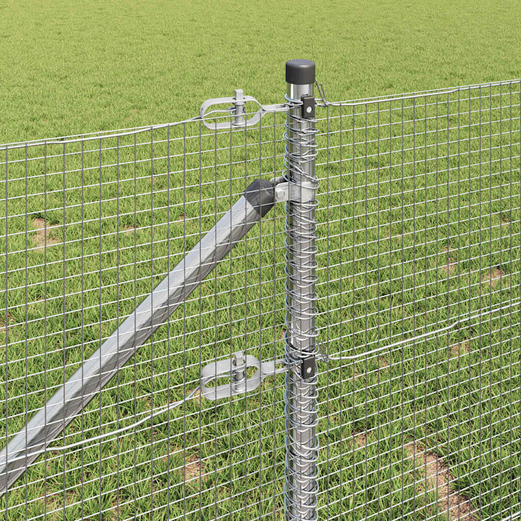 Zavareno žičano ograđivanje s bodljama 50 x 0,6 m Srebrna Mreža