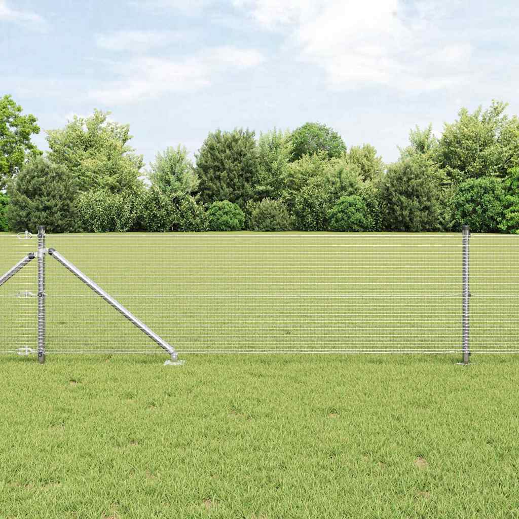 Zavareno žičano ograđivanje s bodljama 50 x 0,6 m Srebrna Mreža