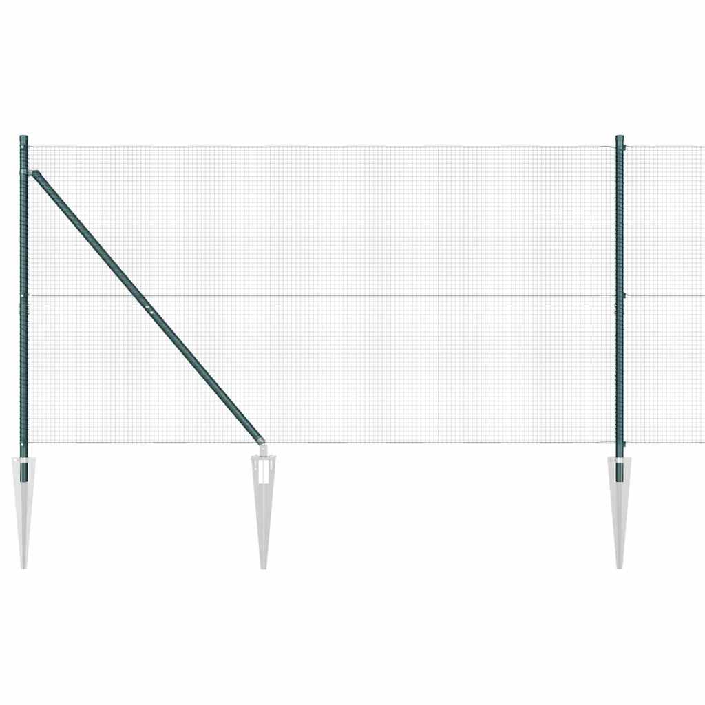 Zavareno žičano ograđivanje s bodljama 25 x 1,2 m Zelena Mreža