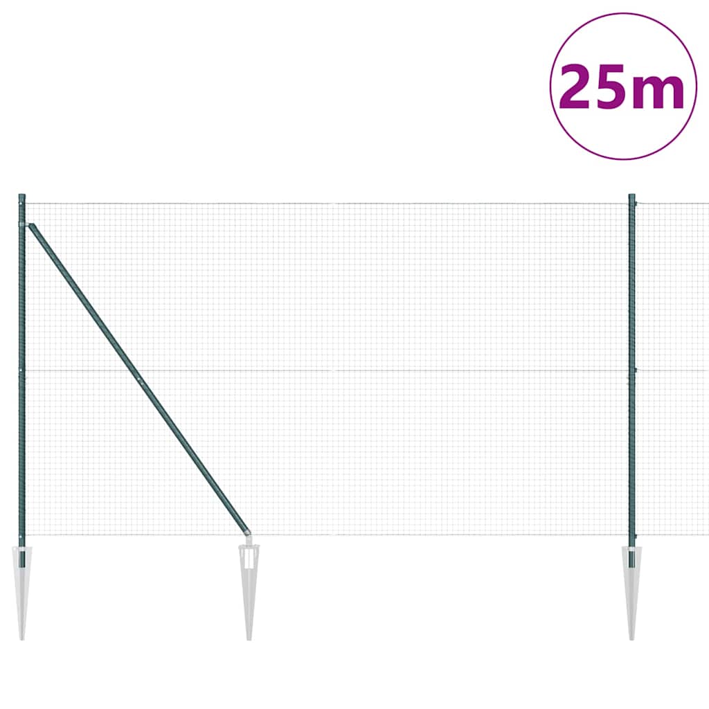 Zavareno žičano ograđivanje s bodljama 25 x 1,5 m (Š x V)