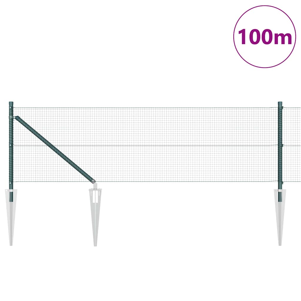 Zavareno žičano ograđivanje s bodljama 100 x 0,4 m Zelena Mreža