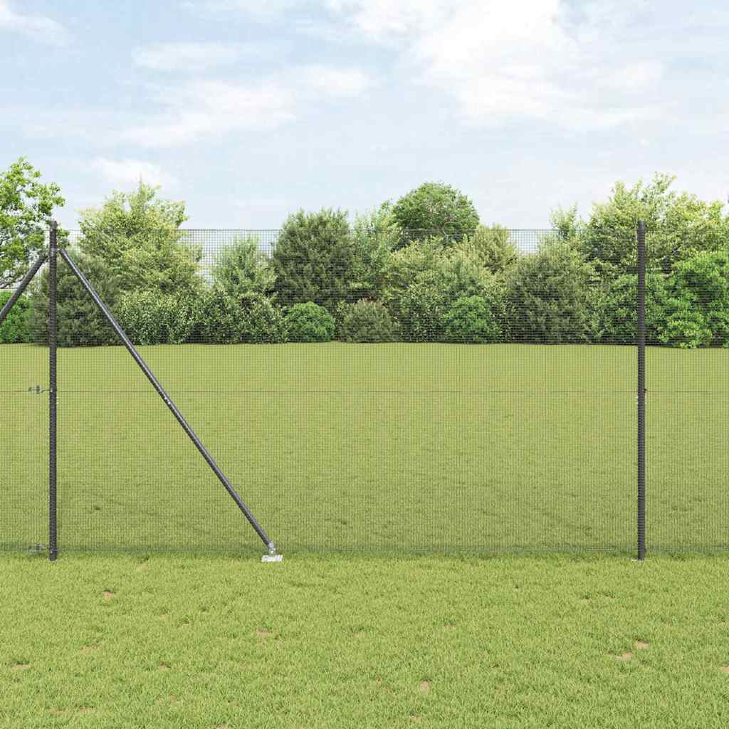 Zavareno žičano ograđivanje s bodljama 10 x 1,6 m Siva Mreža