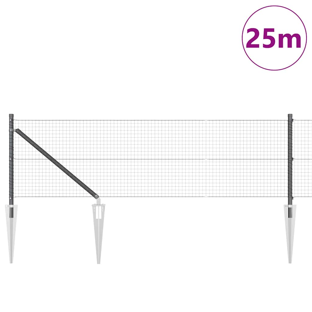 Zavareno žičano ograđivanje s bodljama 25 x 0,5 m (Š x V)