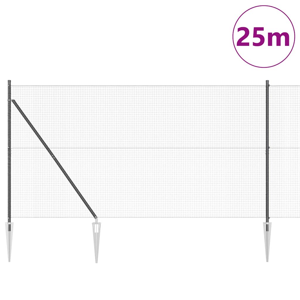 Zavareno žičano ograđivanje s bodljama 25 x 1,5 m (Š x V)