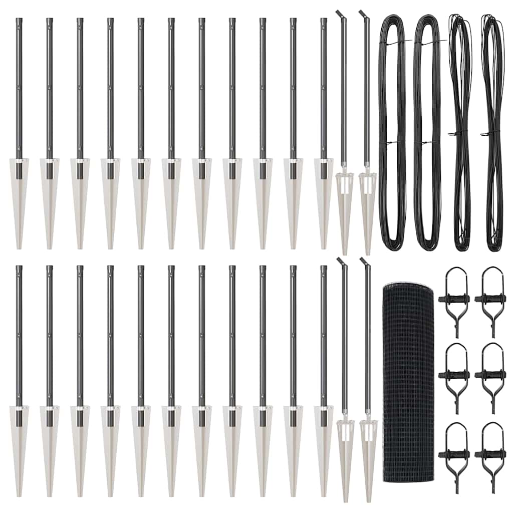 Zavareno žičano ograđivanje s bodljama 50 x 0,5 m Siva Mreža
