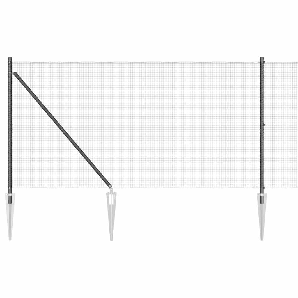 Zavareno žičano ograđivanje s bodljama 50 x 1,2 m Siva Mreža