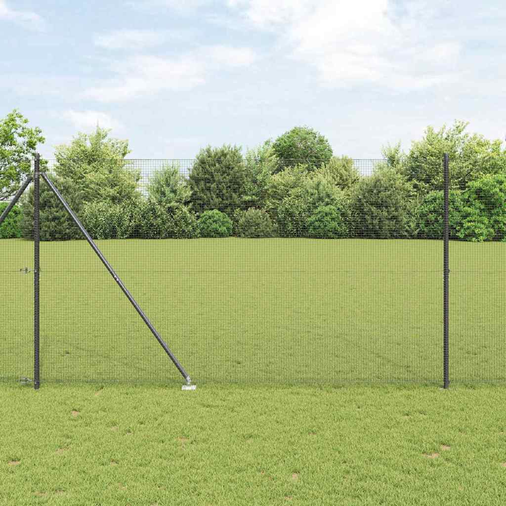 Zavareno žičano ograđivanje s bodljama 50 x 1,5 m Siva Mreža