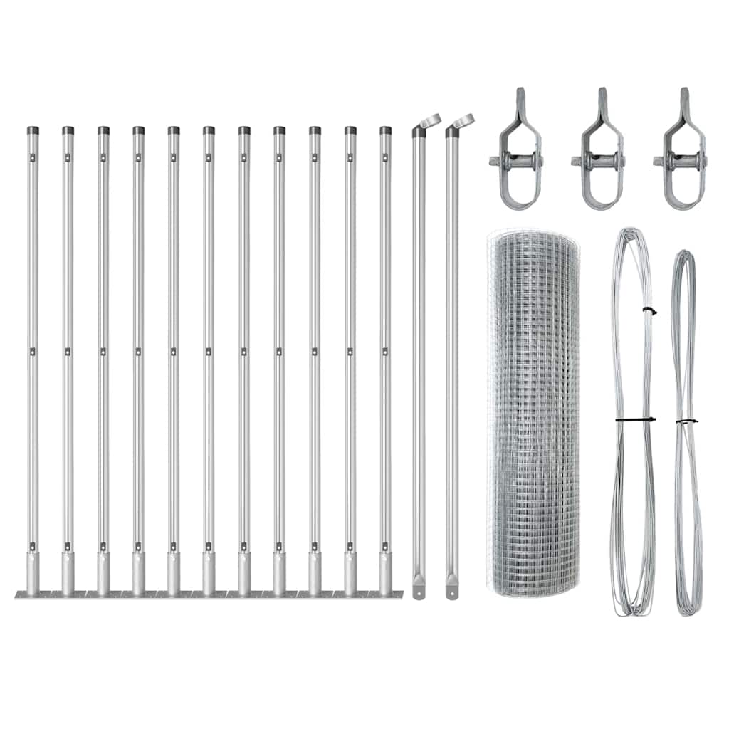 Zavareno žičano ogradno mreža s betonskom podlogom 25 x 0,4 m