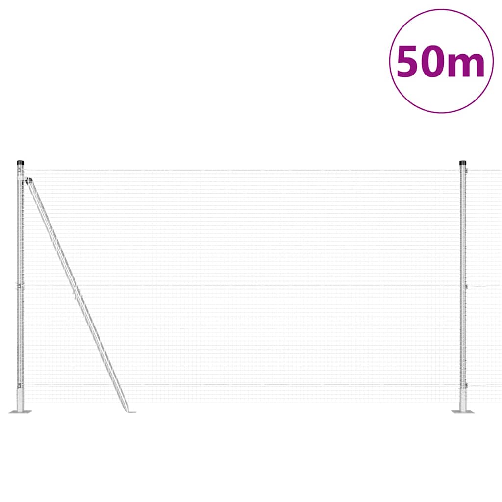 Zavareno žičano ogradno mreža s betonskom podlogom 50 x 1,2 m