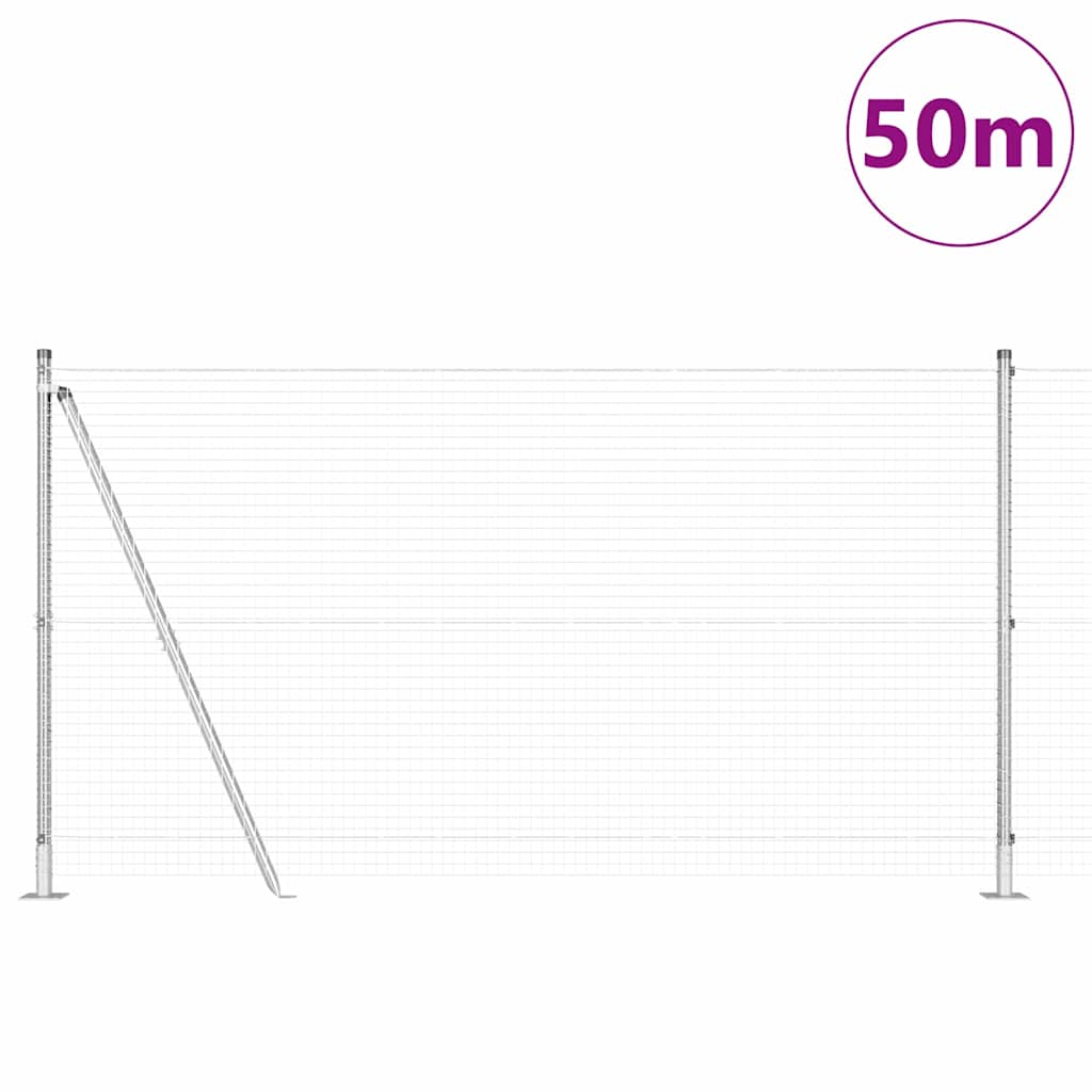 Zavareno žičano ogradno mreža s betonskom podlogom 50 x 1,2 m