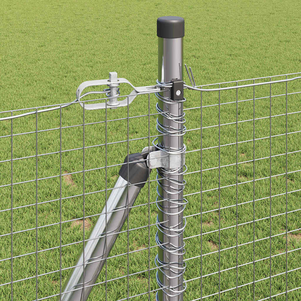 Zavareno žičano ogradno mreža s betonskom podlogom 100 x 0,8 m