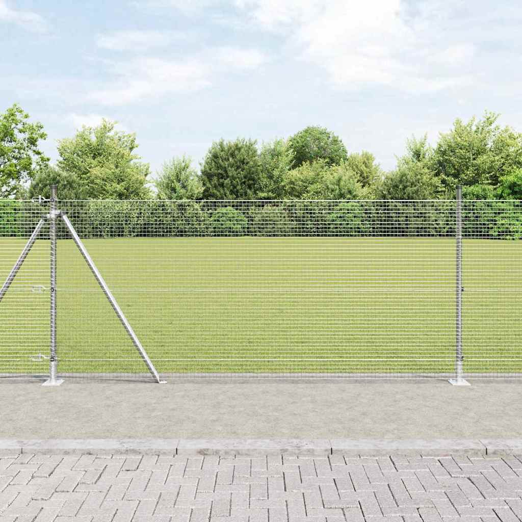 Zavareno žičano ogradno mreža s betonskom podlogom 100 x 1 m