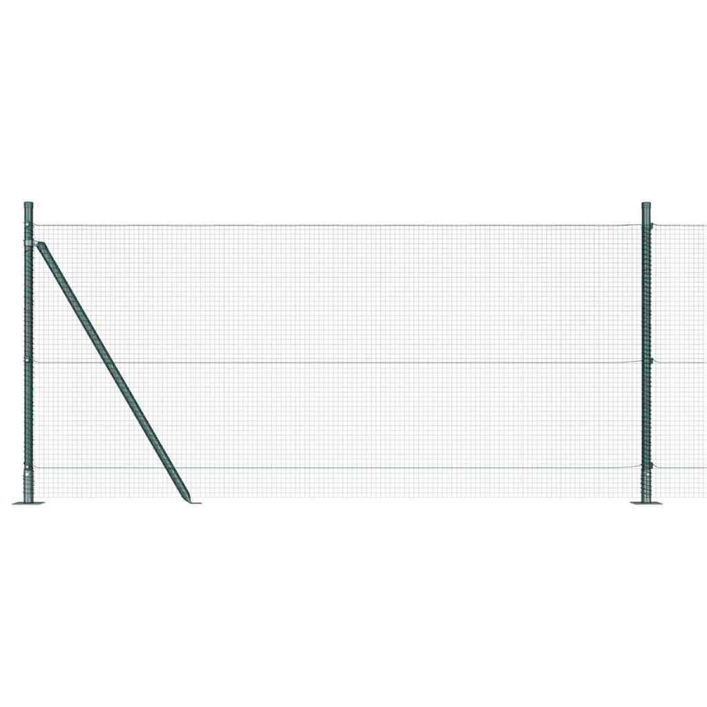 Zavareno žičano ogradno mreža s betonskom podlogom 25 x 0,8 m