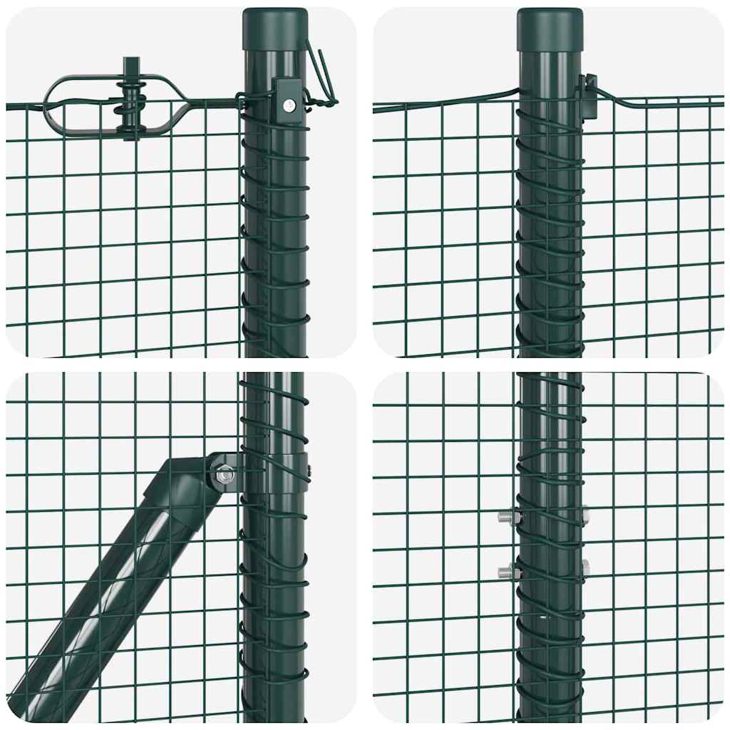 Zavareno žičano ogradno mreža s betonskom podlogom 25 x 1,4 m