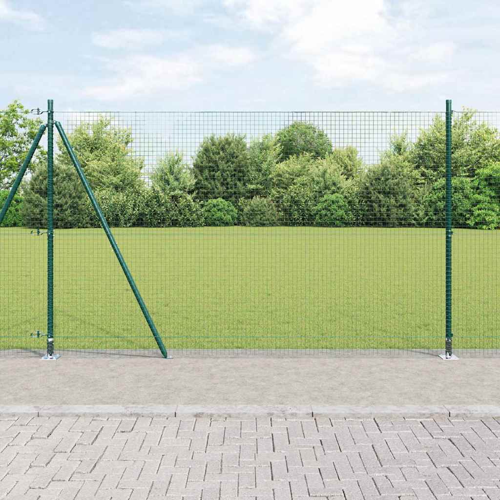 Zavareno žičano ogradno mreža s betonskom podlogom 25 x 1,4 m