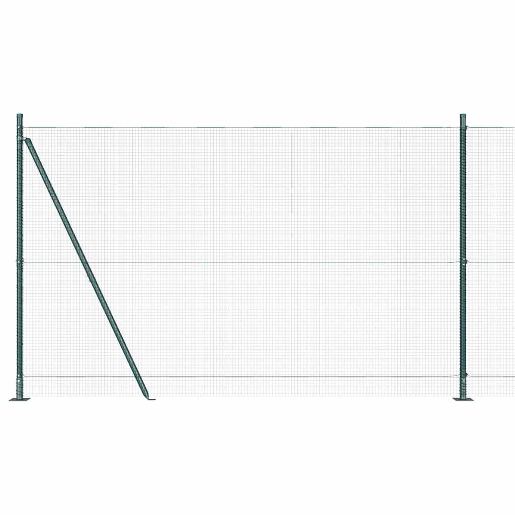 Zavareno žičano ogradno mreža s betonskom podlogom 25 x 1,5 m