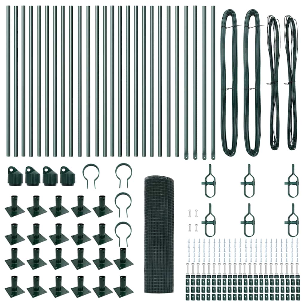 Zavareno žičano ogradno mreža s betonskom podlogom 50 x 0,8 m