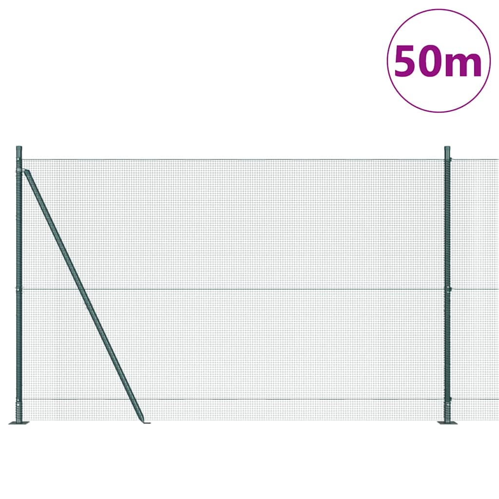 Zavareno žičano ogradno mreža s betonskom podlogom 50 x 1,4 m