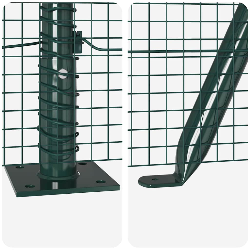 Zavareno žičano ogradno mreža s betonskom podlogom 100 x 0,5 m