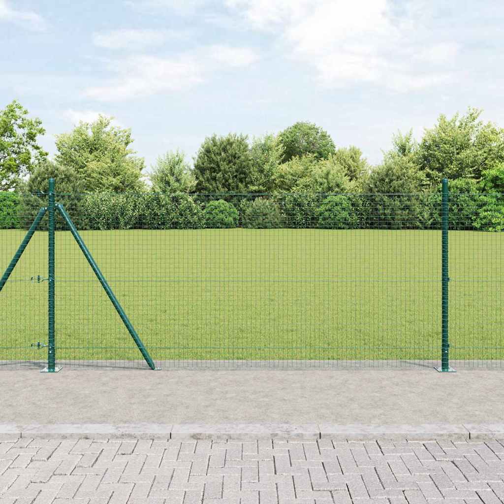 Zavareno žičano ogradno mreža s betonskom podlogom 100 x 0,8 m