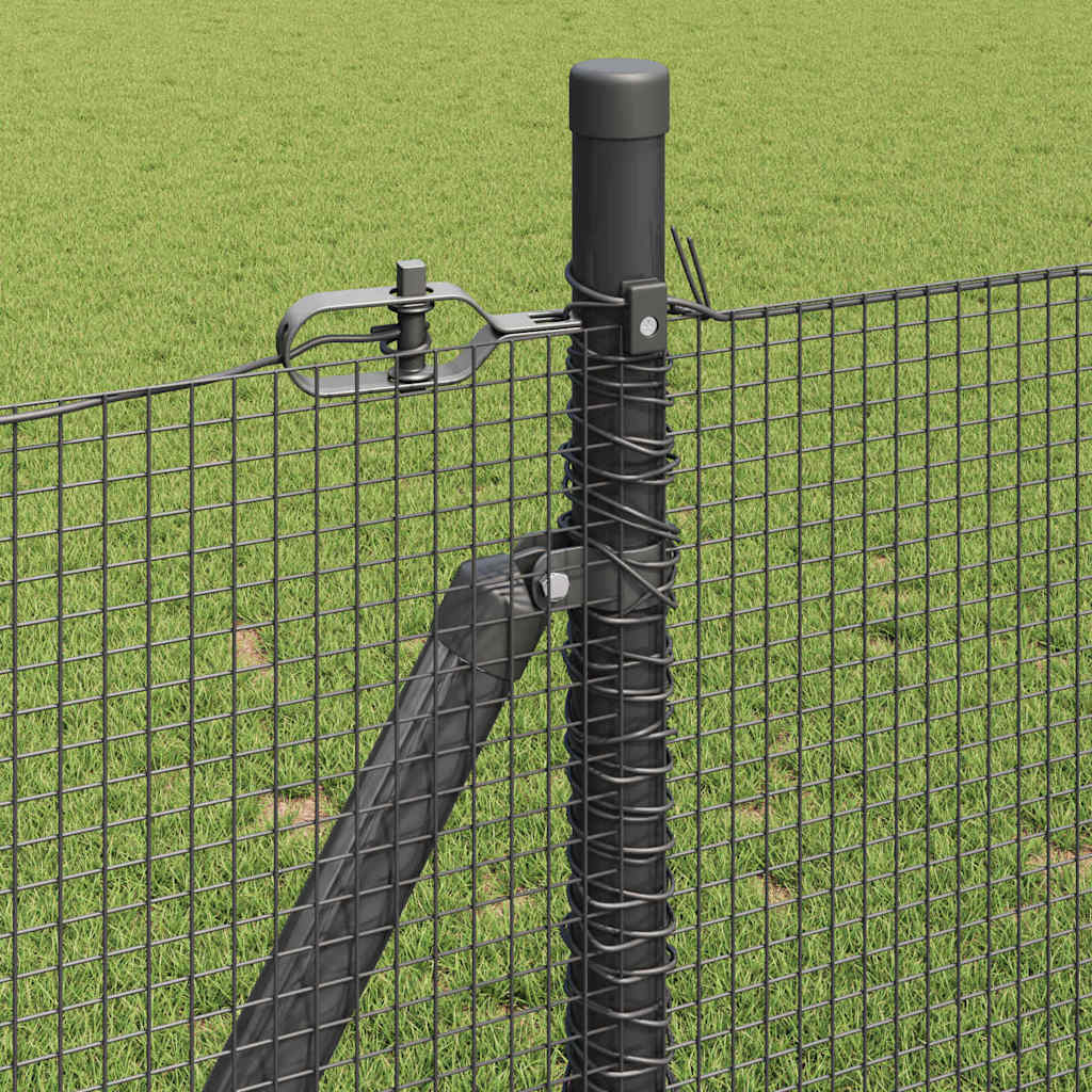 Zavareno žičano ogradno mreža s betonskom podlogom 10 x 1 m