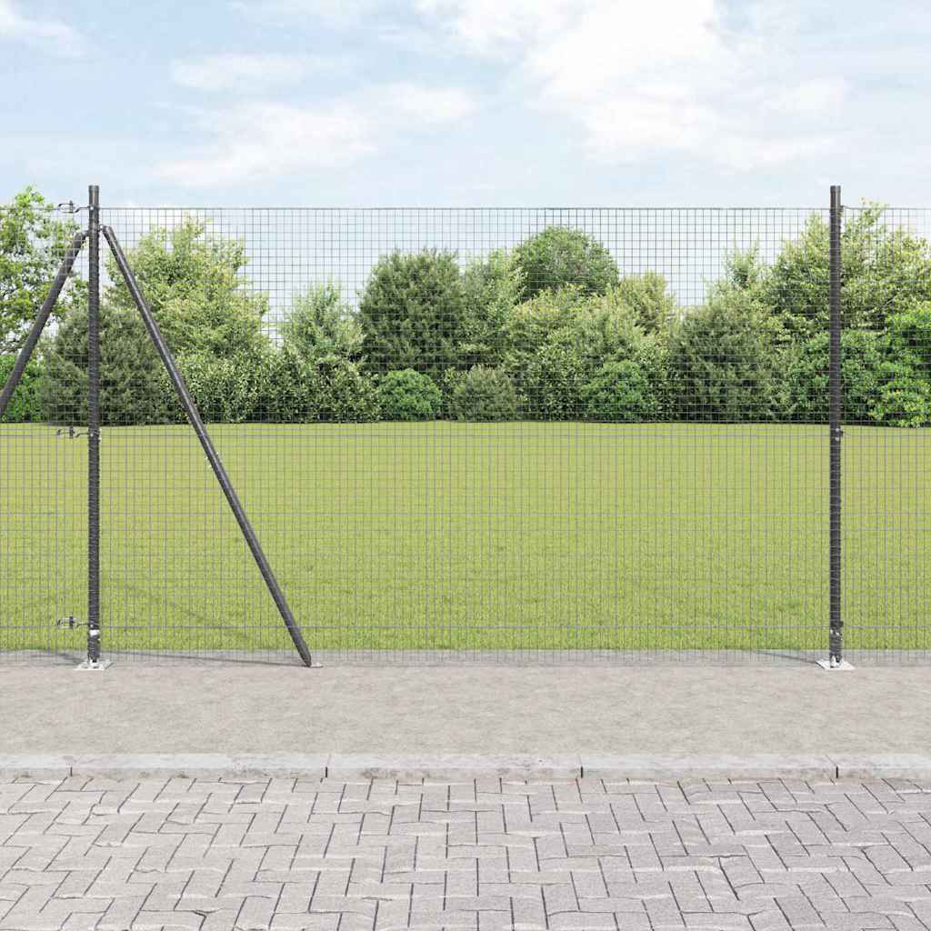 Zavareno žičano ogradno mreža s betonskom podlogom 10 x 1,4 m